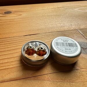 JoJo loves me earrings  pumpkin spice